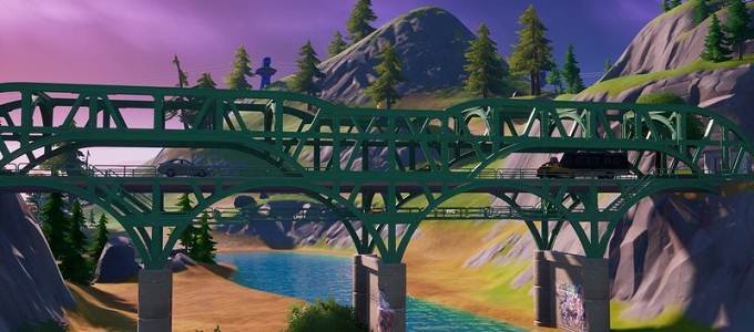 Pont vert - Emplacement de ponts colorés dans Fortnite - Guide PS5 PS4 Xbox PC Android Switch