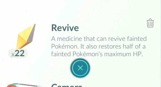 Pokemon Go Revives et Max Revives - Android iOs
