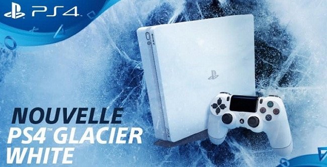 Premières images et video sony ps4 slim glacier white console blanche