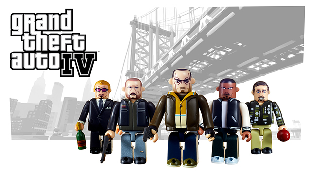 Ensemble de figurines Kubrick Grand Theft Auto IV