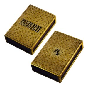 Red Dead Redemption 2 Brass Zippo Lighter Engraved Match Box Slipcase