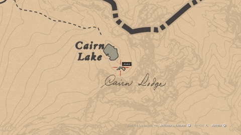 Carte de la piste empoisonnée 1 Cairn Lake
