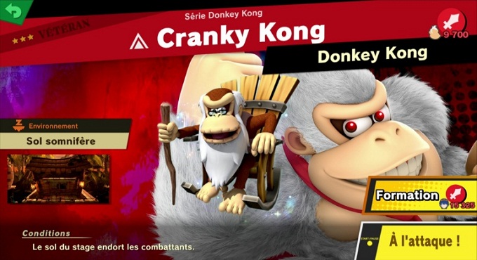 Cranky Kong - Super Smash Bros Ultimate World of Light 3 et 4 étoile