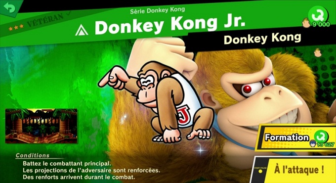 Donkey Kong Jr.- Super Smash Bros Ultimate World of Light 3 et 4 étoile