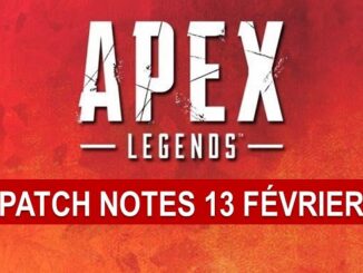 Apex Legends première mise à jour Patch Notes février 13 pour PS4 Xbox PC patch 1 03