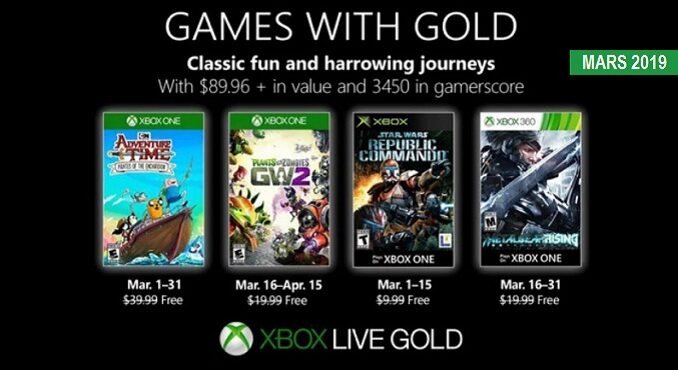 Smeren Reis De vreemdeling Xbox Games with Gold Mars 2019 : Les jeux gratuits du mois
