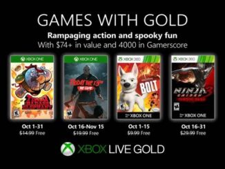 Games With Gold Octobre 2019 Jeux gratuits Xbox One Xbox 360