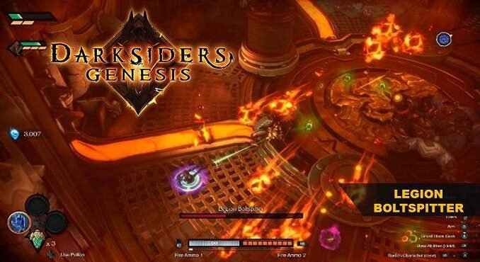 Boss Legion Boltspitter Boss Legion Boltspitter Darksiders Genesis Chapitre 3, La Voûte des Enfers