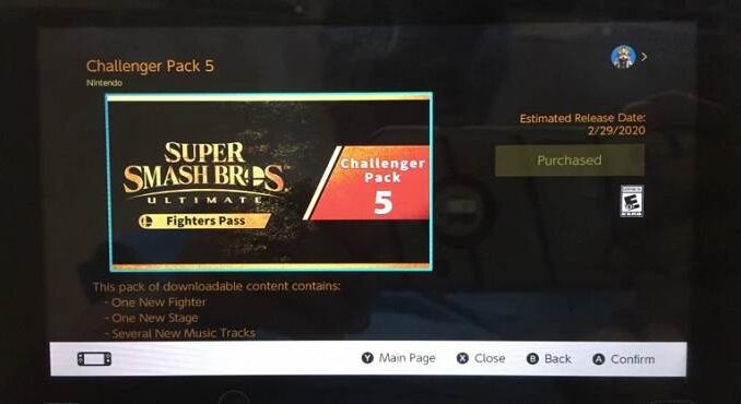 Super Smash Bros Ultimate DLC Pass 5 Le 5ème combattant arrivera fin février