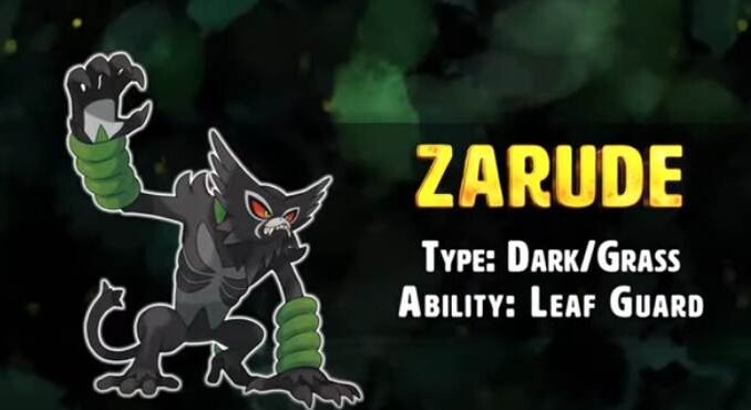 Zarude Pokemon Sword and Shield Pokémon Épée et bouclier Zarude : Type, capacités et statistiques