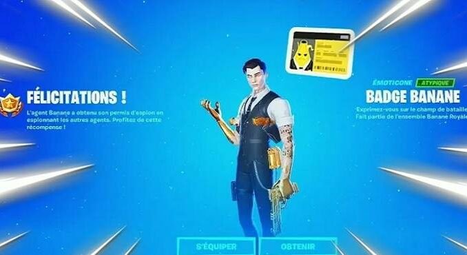 Badge banane Défi Secret Défi secret débloquer badge banane Fortnite Chapitre 2 Saison 2 Guide