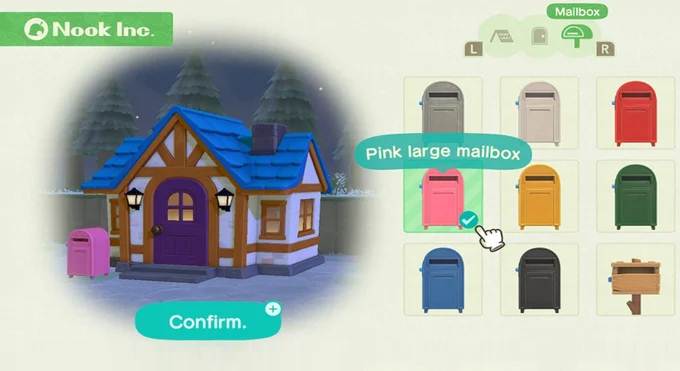 Personnaliser Boîte aux lettres dans Animal Crossing New Horizons Soluce