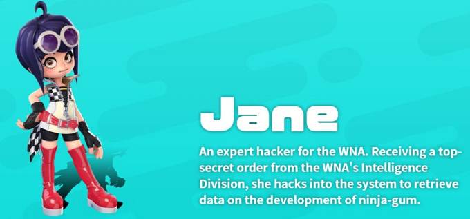 Jane Ninjala personnage jouable - Nintendo Switch