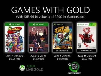 Jeux Xbox gratuits Games With Gold pour Juin 2020 révélés, XOne / X360