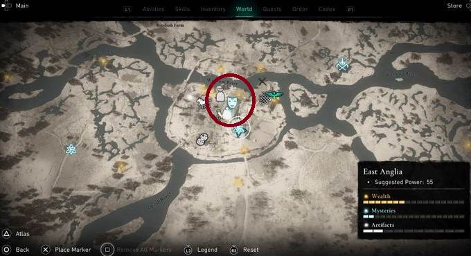 Emplacement chat secret dans Assassin's Creed Valhalla