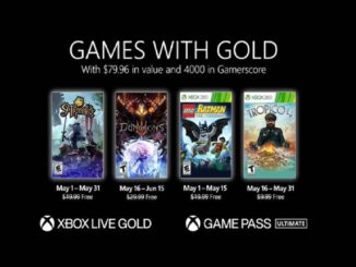 Jeux gratuits Xbox Games With Gold pour mai 2021