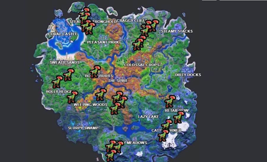 Où trouver les Raptors Fortnite Défi semaine 7