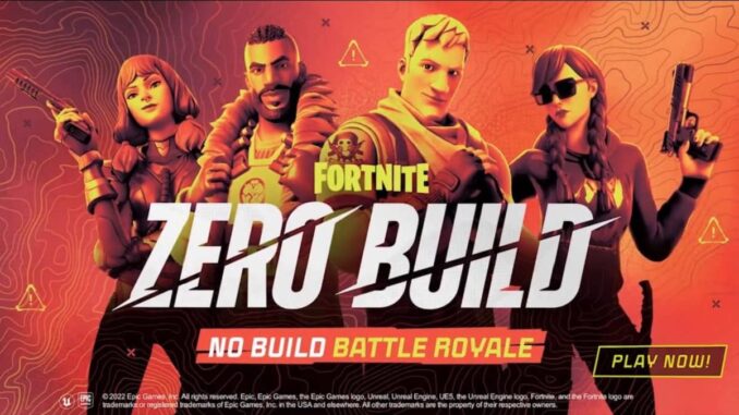 Fortnite Zero Build - Dernière mise à jour